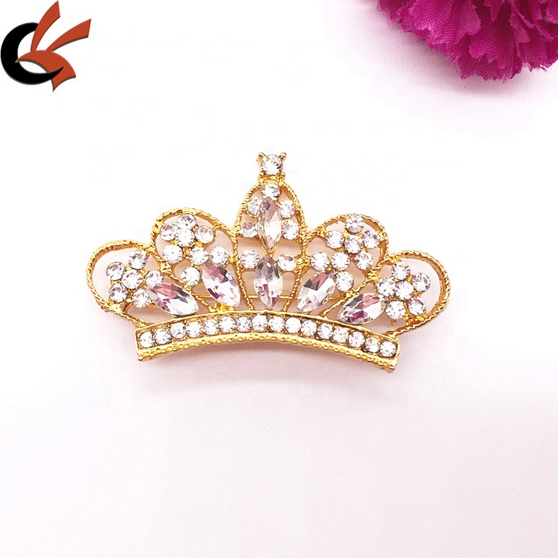 Wholesale price fashion bride wedding crown shape crystal rhinestone strass brooch