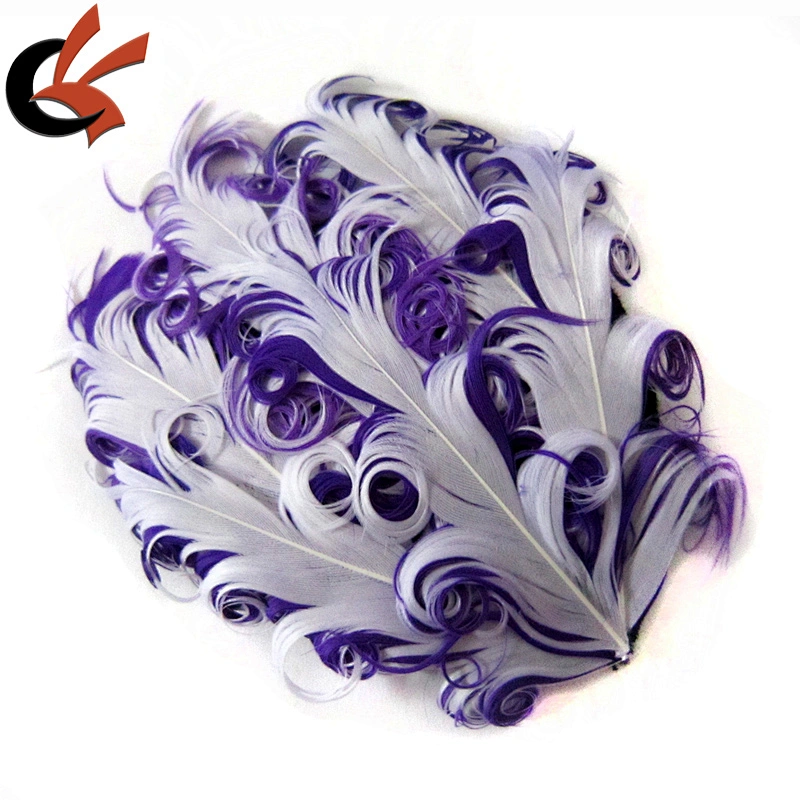 white on sky blue Nagorie Curly Feather Pad