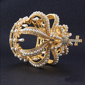2020 new design Rhinestone Pearl Full circle Crown for man