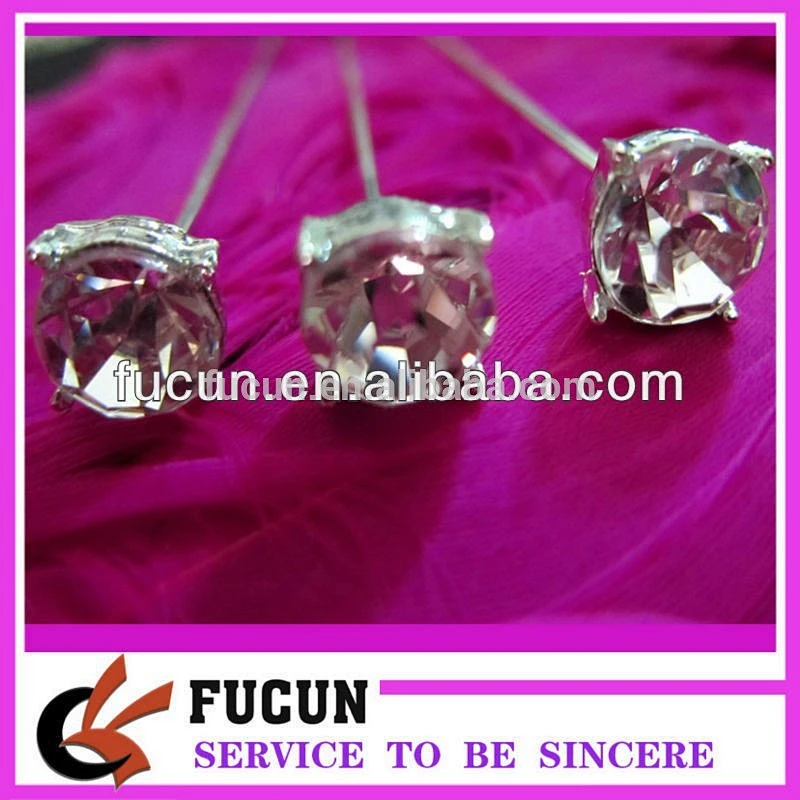 Wholesale silver bridal artificial flower crystal rhinestone bouquet for wedding favors