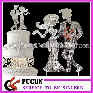 hot new products wedding cake toppers bride and groom for 2017 wedding decoration