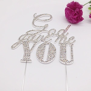 hot selling cake accessories God Gave Me You clear wedding party anniversary cake topper