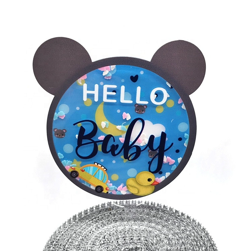 New Oh Baby Cake Topper Acrylic Baby Shower Cake Decoration