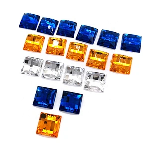Flatback  Sew On Acrylic Stone Square gems for Garment Decoration