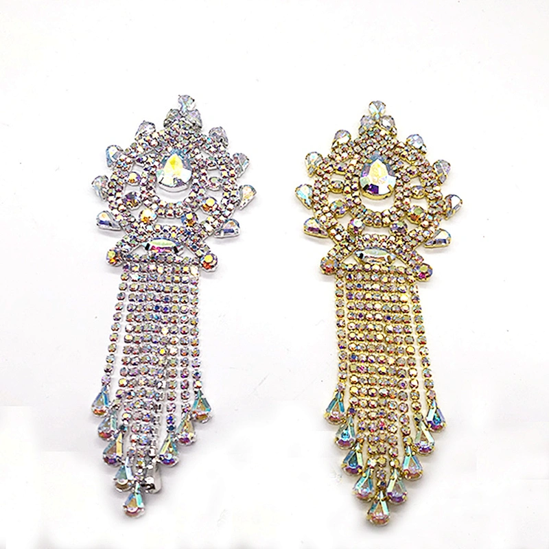 fashion Tassel brooch with rhinestone