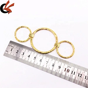 Cheap Price Gold Metal Circle Round Ring Women Swim Bikini Connector Wholesale