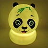 Panda shape children bedroom night light lamp battery operated indoor usb led light rotating multi color changing light for kids