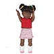 14 Inch 36cm African American Black Girl Doll Vinyl Reborn Baby Girl doll for Kids