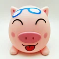 pink piggy led toy