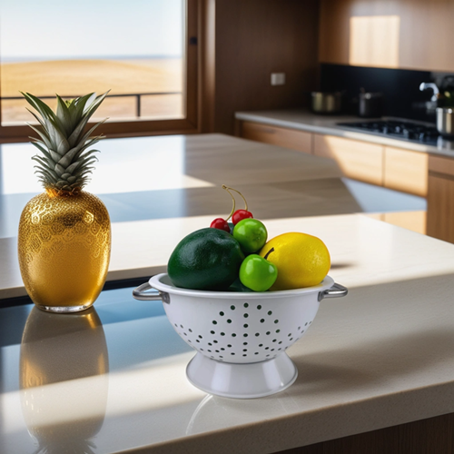 kitchen metal fruit vegetable strainer