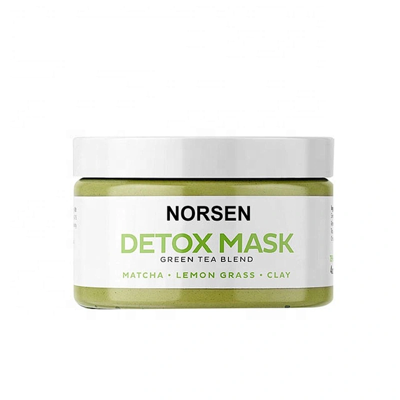 Private Label Organic Deep Pore Cleansing Green Tea Detox Mud Face Mask