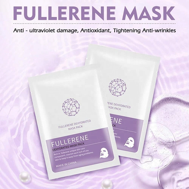 OEM Private Label Organic Anti Wrinkle Shrink Pores Whitening Fullerene Dehydrated Face Mask