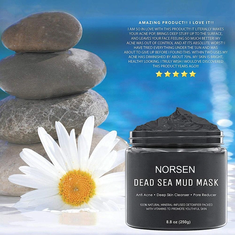 Hot Selling OEM Private Label  Exfoliating Shrink Pores Dead Sea Mud Mask