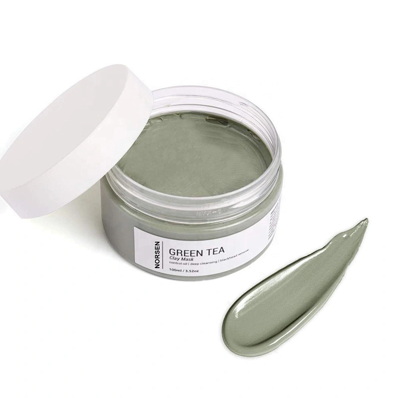 Factory Hot Selling Organic Oil Control Remove Blackhead Green Tea Clay Mask