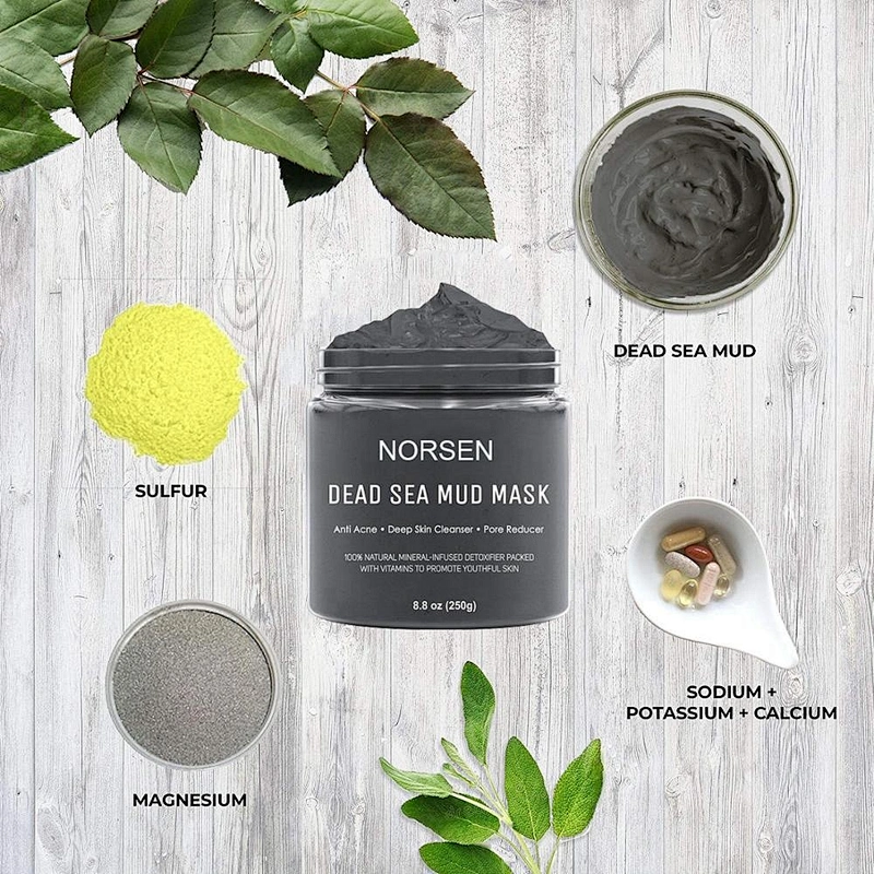 Hot Selling OEM Private Label  Exfoliating Shrink Pores Dead Sea Mud Mask