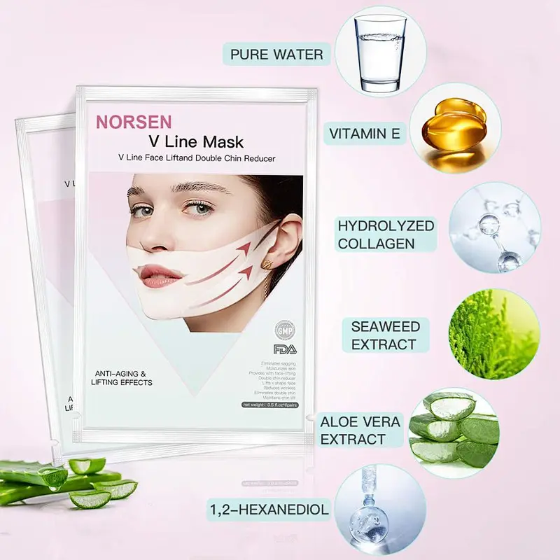 V Line Mask Neck Mask Face Lift V Lifting Chin Up Patch Double Chin Reducer Neck Lift Slim Face Mask