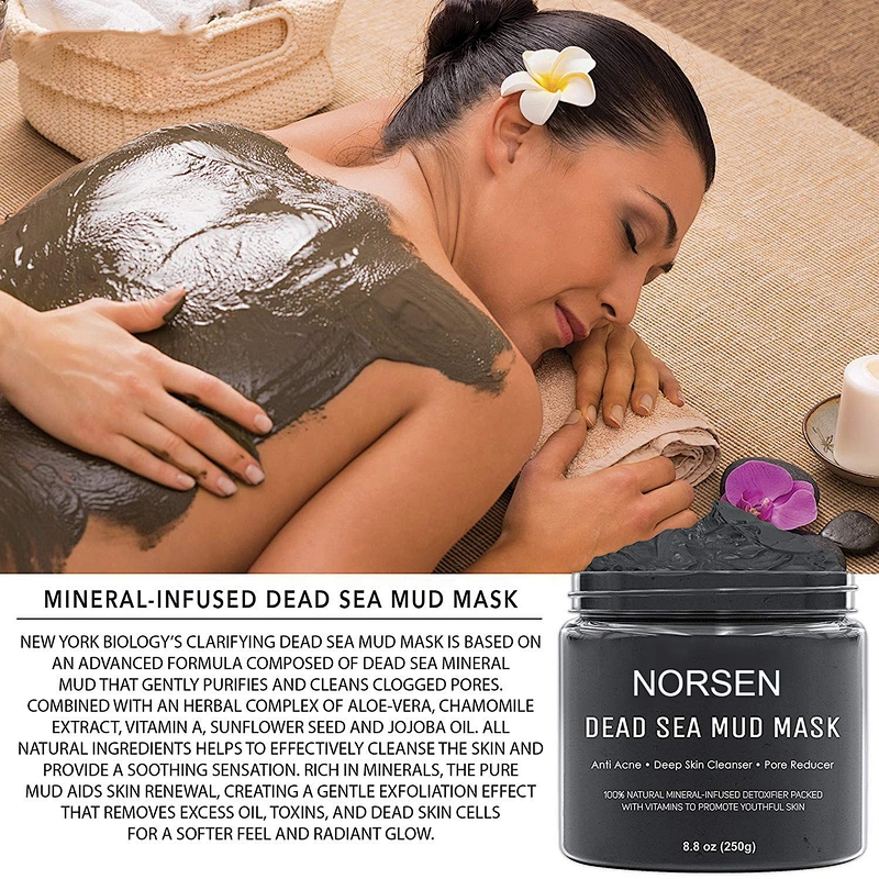 Hot Selling OEM Private Label  Exfoliating Shrink Pores Dead Sea Mud Mask
