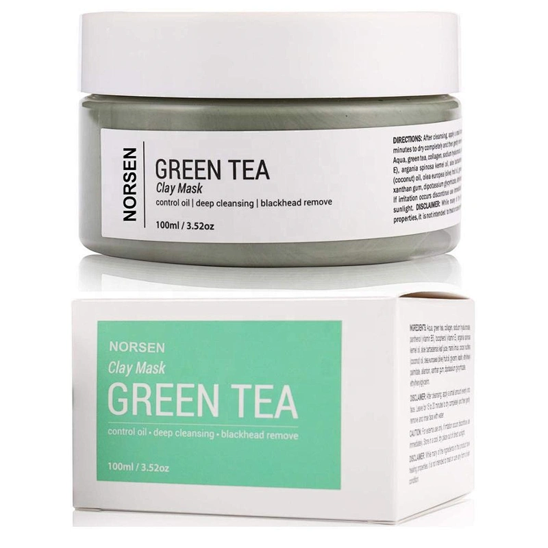 Factory Hot Selling Organic Oil Control Remove Blackhead Green Tea Clay Mask