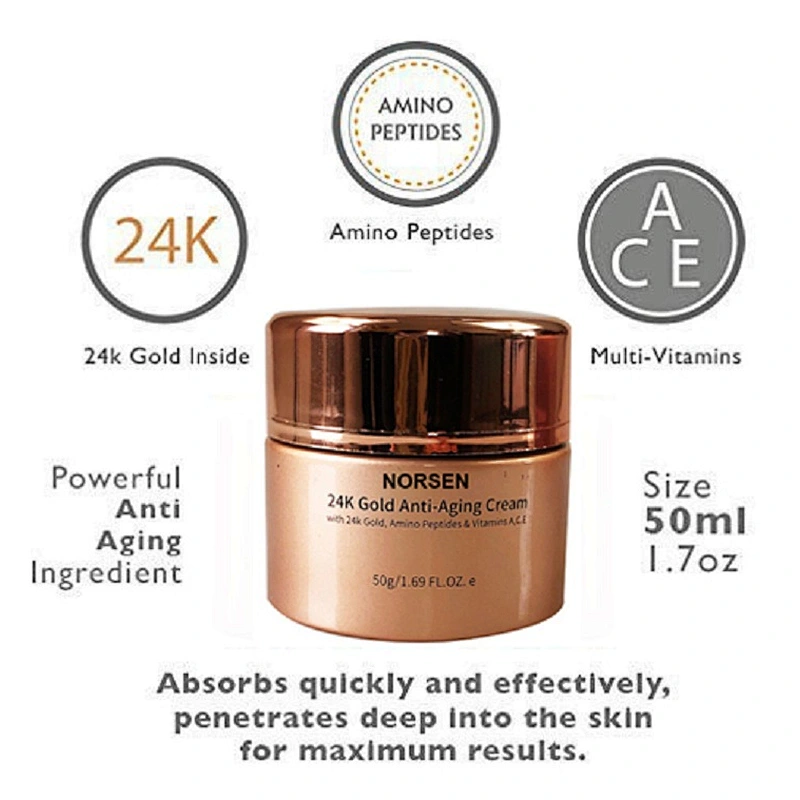 Natural Organic Skin Care Moisturizing whitening 24k Face Cream