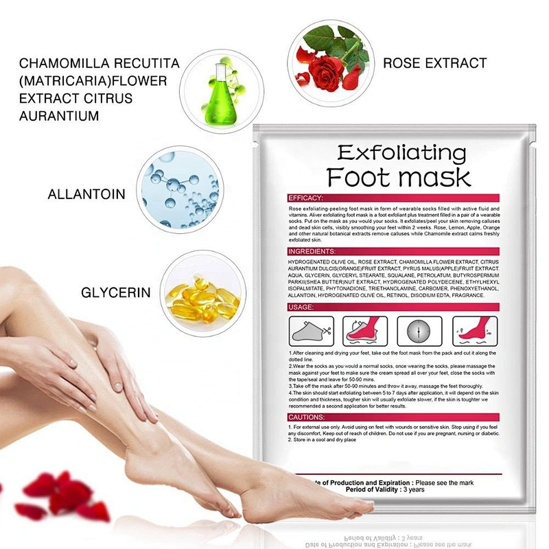 Factory Wholesale High Quality Remove Dead Skin Exfoliating Foot Peel Mask