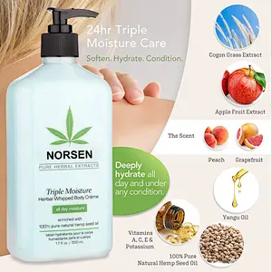 Lightening Triple Moisture Herbal Body Cream Skin Whitening Body Lotion