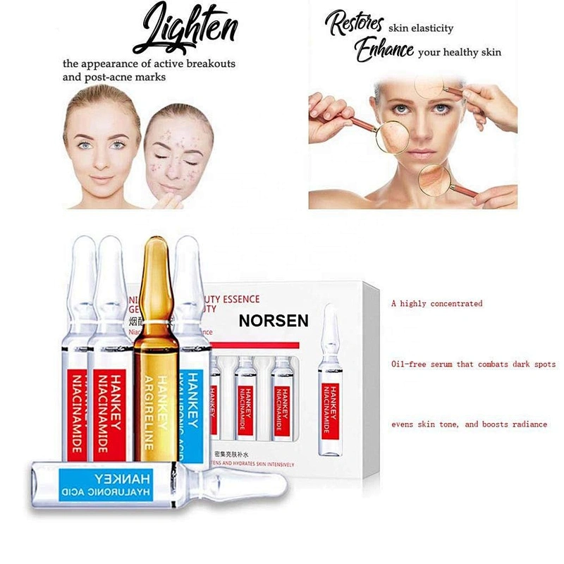 Organic Moisturizing Brightening Hyaluronic Acid Ampoules Niacinamide Face Essence