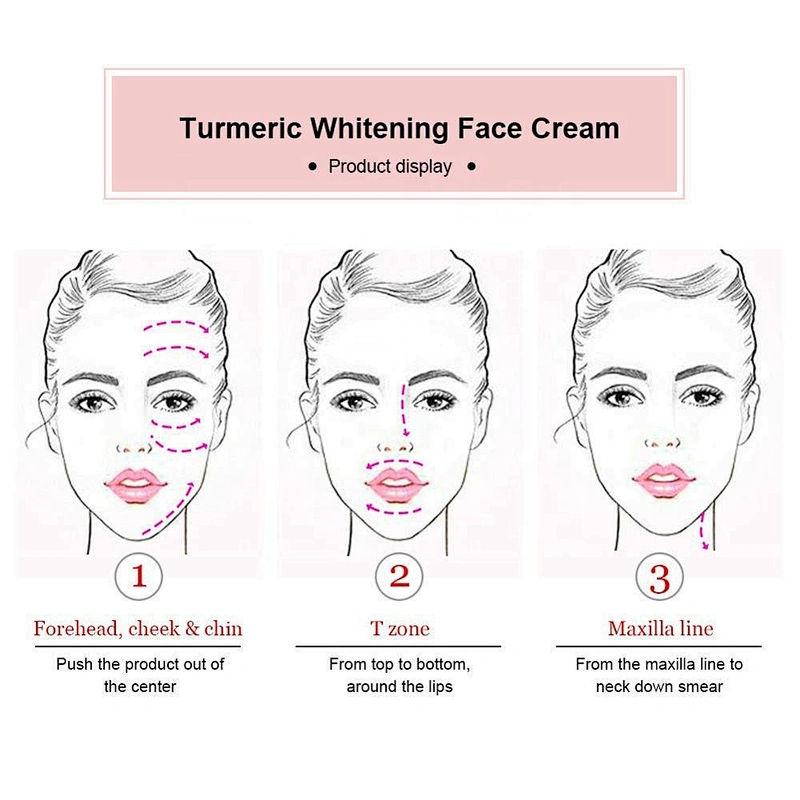 OEM Pure Natural Organic Anti Aging Turmeric Skin Whitening Face Cream