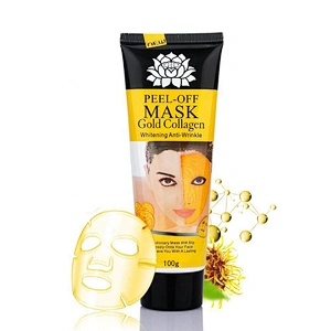 Private Label Face Care Whitening Anti Wrinkle 24k Gold Collagen Peel Off Mask