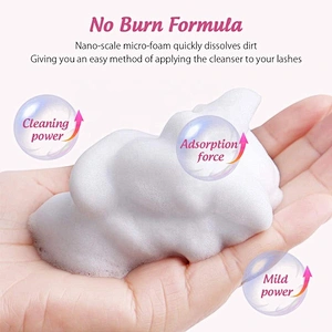 Private Label Eyelash Extension Cleanser Eyelid Foaming Cleanser Lash Foam Shampoo For Extensions