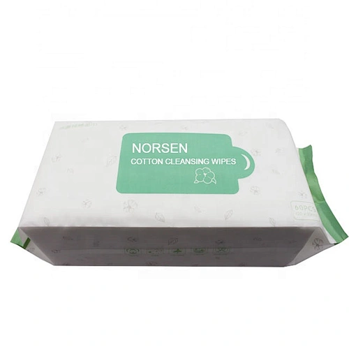 OEM Private Label  Organic Non-Woven Fabric Cotton Cleansing Wipes