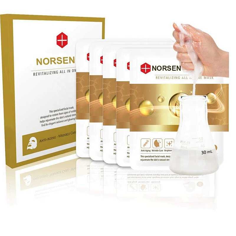 Hot Sale Private Label Organic Anti Aging Wrinkle Peptide Ampoule K Beauty Facial Mask
