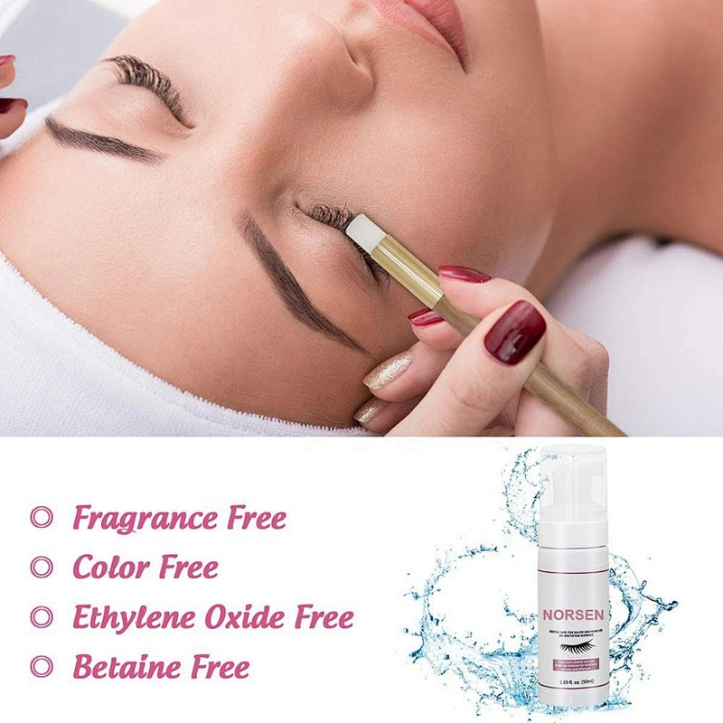 Private Label Eyelash Extension Cleanser Eyelid Foaming Cleanser Lash Foam Shampoo For Extensions