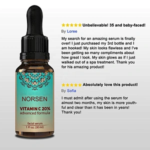 Norsen Cosmetic Factory Supply Private Label Anti Aging Anti Wrinkle Vitamin C Serum