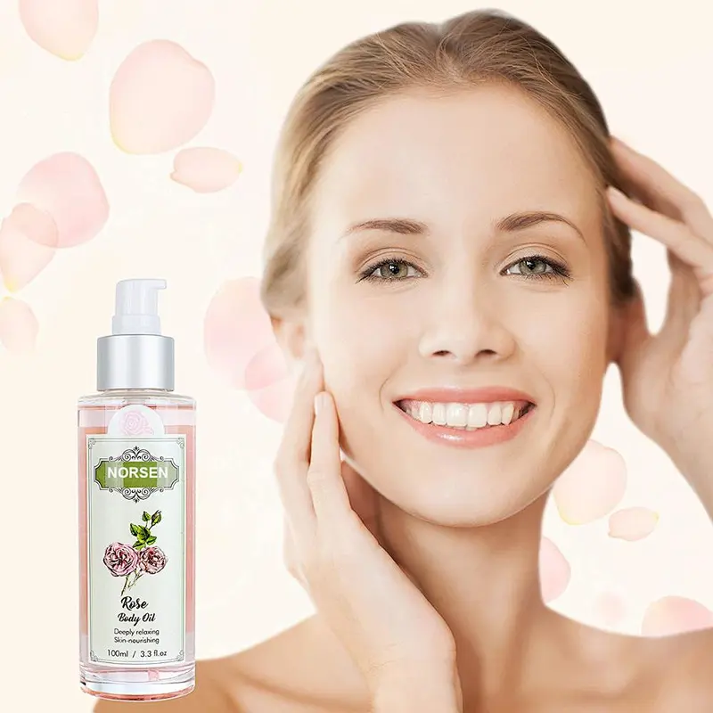 Wholesale rose sex body massage oil for female rich in bisabolol