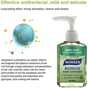 Wholesale Private Label Amino Acid Hand Sanitizer Antibacterial Gel Alcohol Kill 99.99% Of Germs