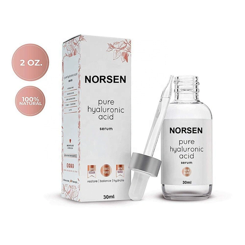 Popular 100% natural pure hyaluronic acid face serum with hyaluronic acid