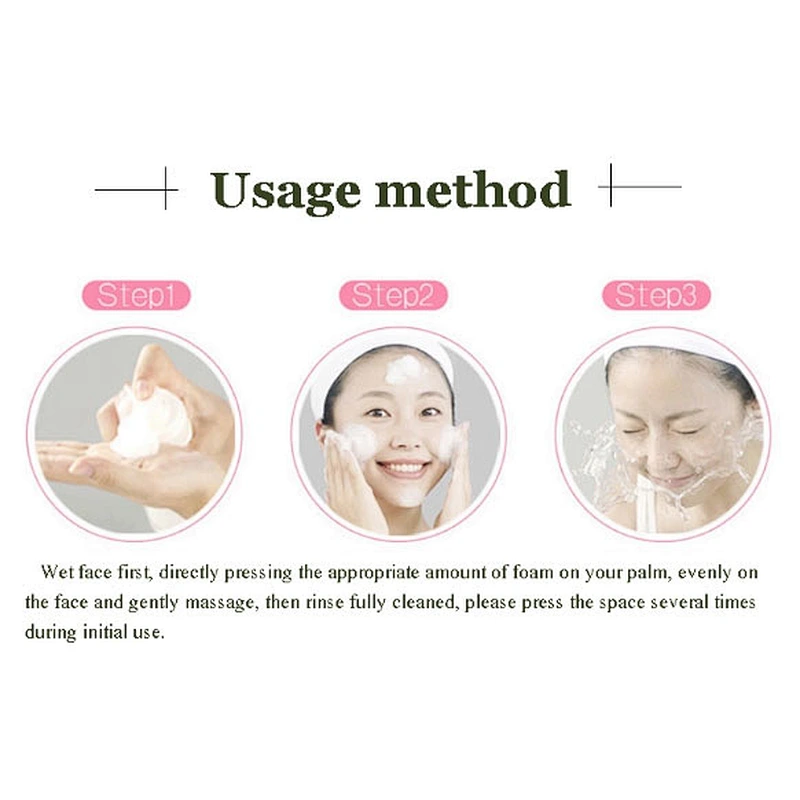 High Quality Private Label Shrink Pores Moisturizing Vitamin C Facial Cleansing Mousse