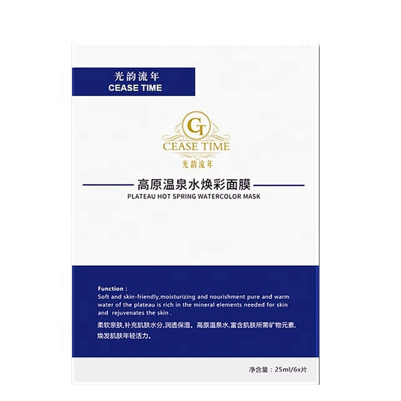 Hot Sale CEASE TIME Plateau Spring Water Renewal Facial Mask Sheet