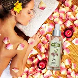 Wholesale rose sex body massage oil for female rich in bisabolol
