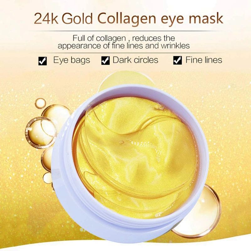 Private Label 24k gold Hyaluronic Aqua Hydrogel Eye Patches Mask