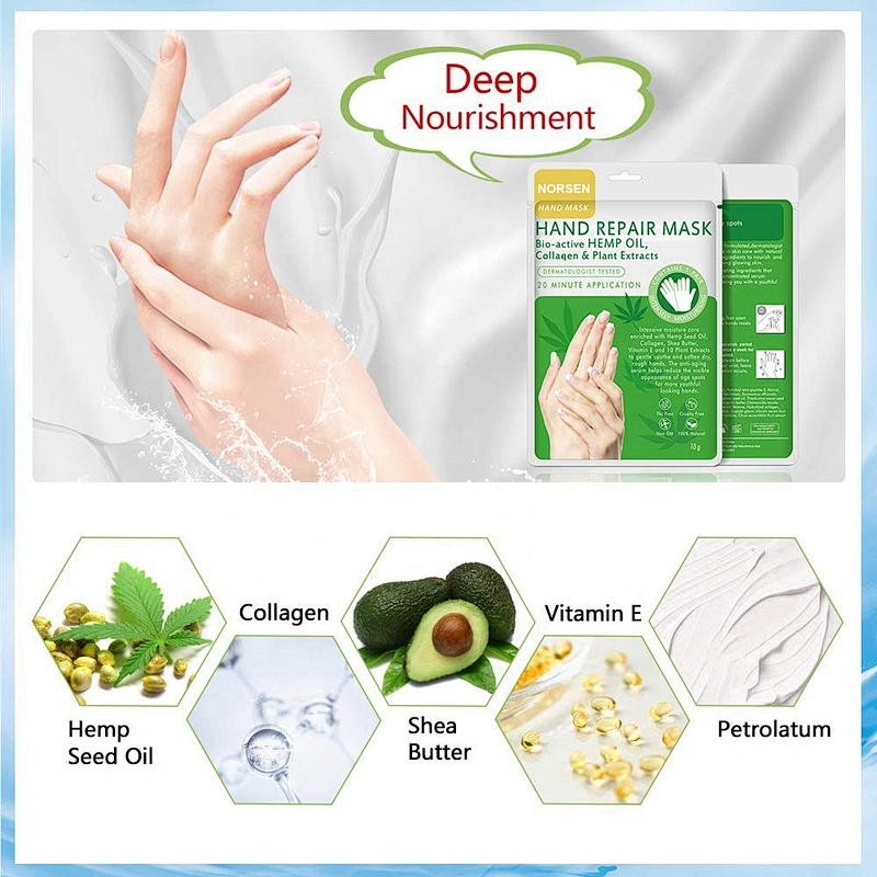 Private Label Natural Organic Whitening Moisturizing Hand Repair Mask