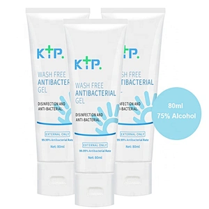 High Quality 80ml 75% Alcohol Kill 99.99% Germs Hand Sanitizer Dispenser KTP Wash Free Antibacterial Gel
