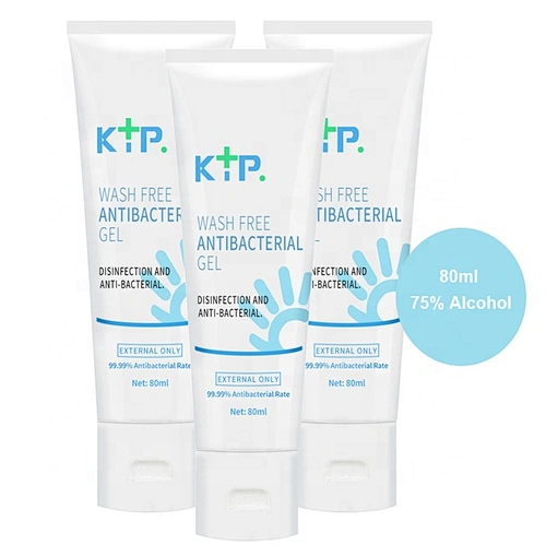 High Quality 80ml 75% Alcohol Kill 99.99% Germs Hand Sanitizer Dispenser KTP Wash Free Antibacterial Gel