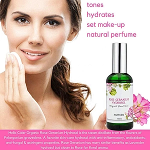 Hot Sale Private Label Organic Skin Care Rose Water Geranium Face Toner