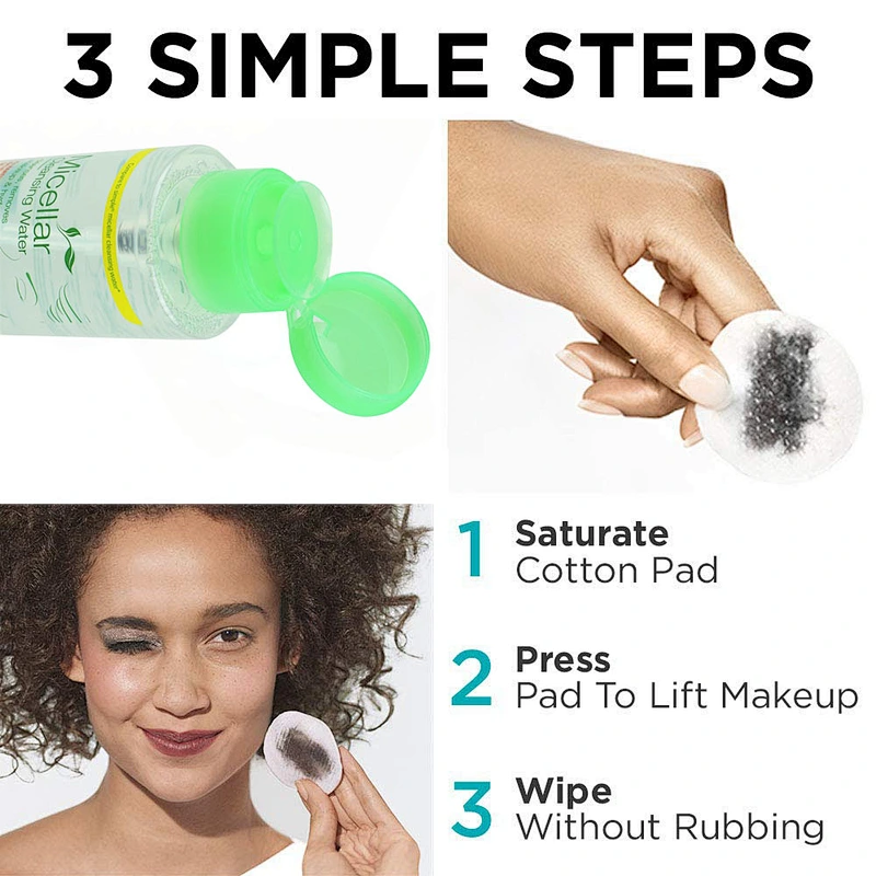 Private Label 200ml Refreshing Oil Control Remover Makeup Micellar Cleansing Water