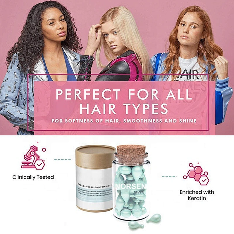 Hair care product for natural hair perfume moisturizer lustrous hair care serum capsule essential oil