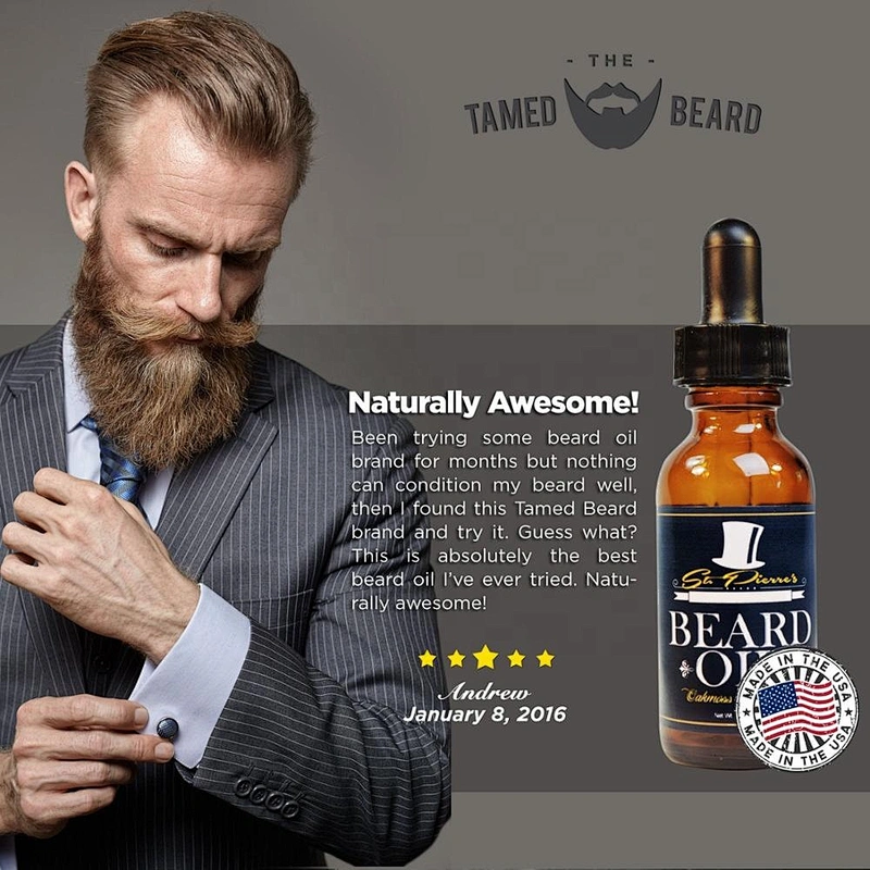 Factory price customized private label organic beard growth oil