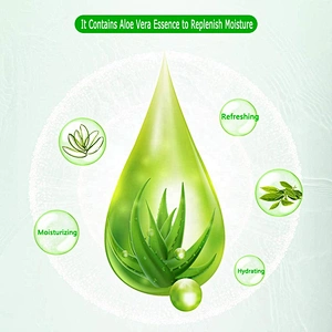 Factory Supply Aloe Vera Facial  Mask Hydrating Moisturizing Revitalizing Facial Mask Sheet