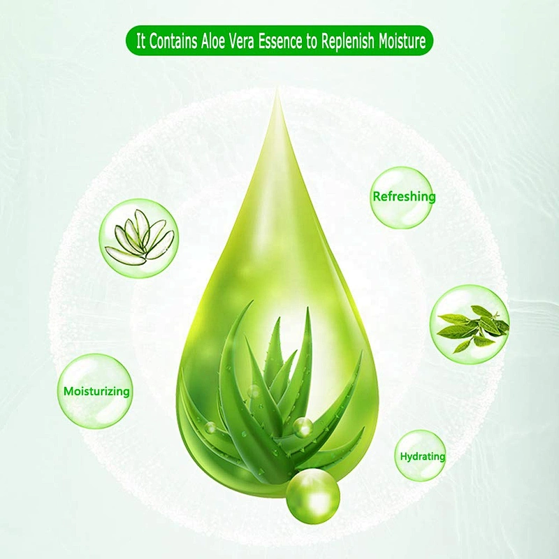 Factory Supply Aloe Vera Facial  Mask Hydrating Moisturizing Revitalizing Facial Mask Sheet