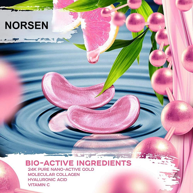 Pure 24k Gold rose gold concentrated recovery eye mask with bio-active ingredients